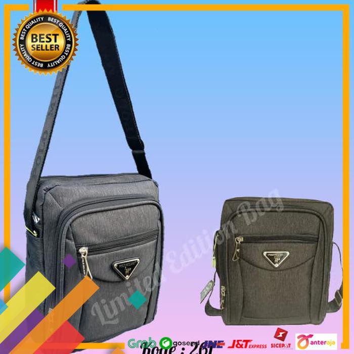 ON SALE.. TAS SELEMPANG ORIGINAL POLO MILANO SLING BAG ORIGINAL POLO MILANO 2 - HITAM ..TERMURAH