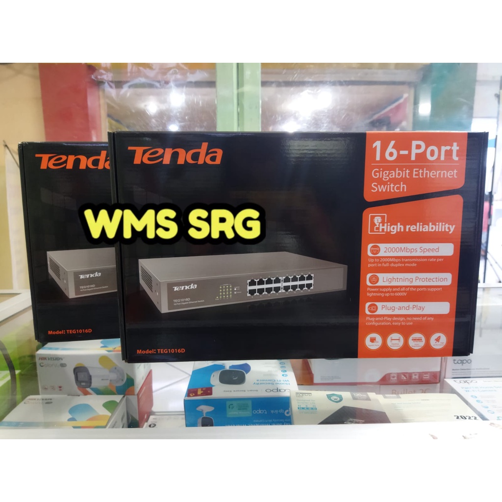 Jual TENDA TEG1016D SWITCH HUB 16 PORT GIGABIT Shopee Indonesia