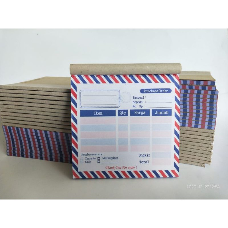 

NOTA AIRMAIL / label NCR 2 PLY 1/6 folio