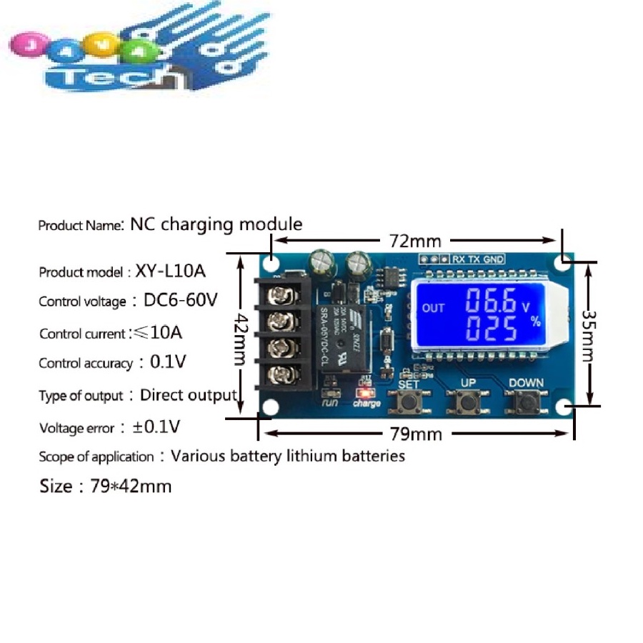 Battery Charge Control 6-60V 10A &amp; 30A Pengendali Pengisian Baterai