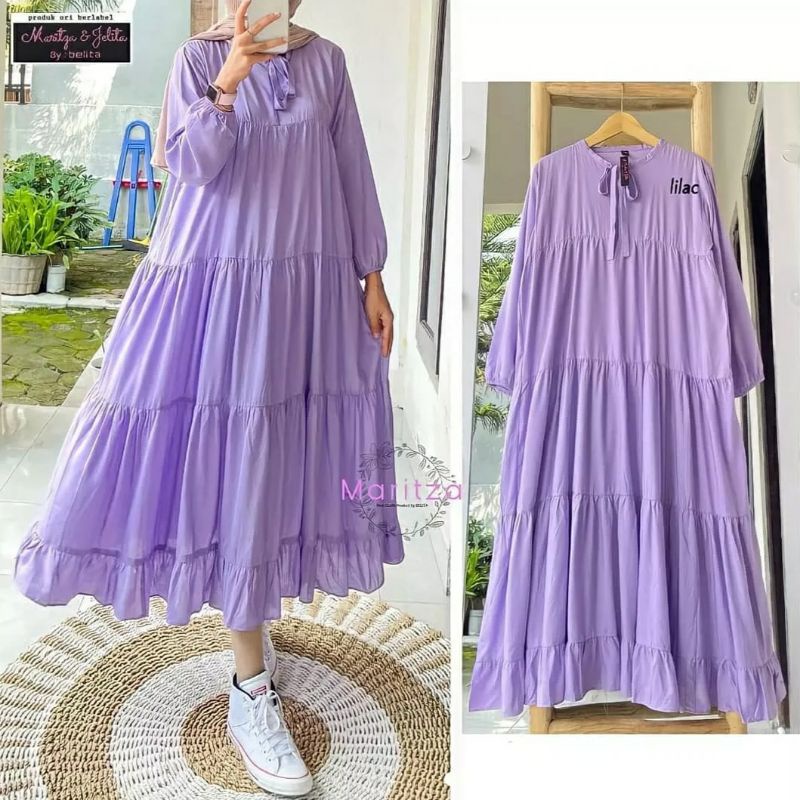 DRESS RACHEL POLOS DRESS MINI LONG DRESS GAMIS MUSLIM DRESS BUSUI TERBARU TERMURAH HARGA GROSIR