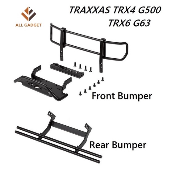 Traxxas G500 G63 Metal Front Rear Bumper 1/10 RC Crawler TRX4 TRX6