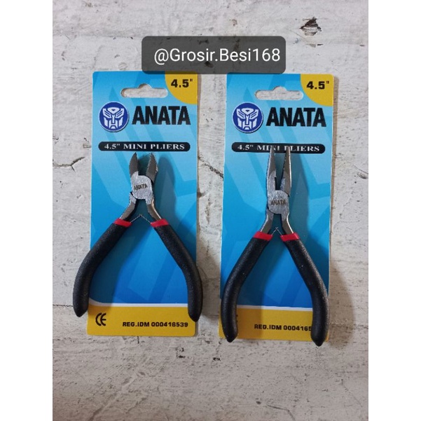 Tang mini 4,5&quot; Runcing / Potong Anata