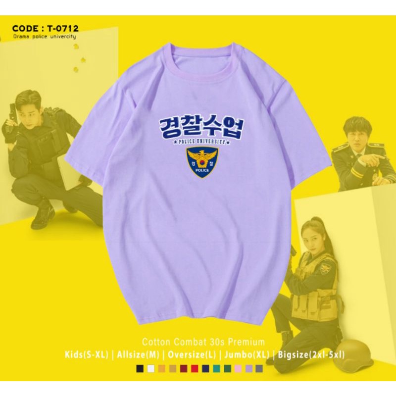 KAOS K-DRAMA POLICE UNIVERSITY/T-SHIRT K-DRAMA UNIVERSITY/KAOS KNPU