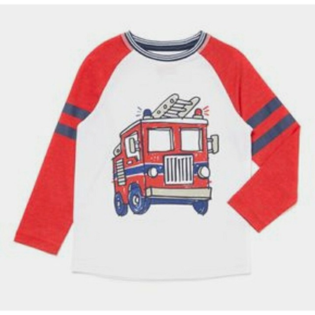 Kaos anak  fire truck