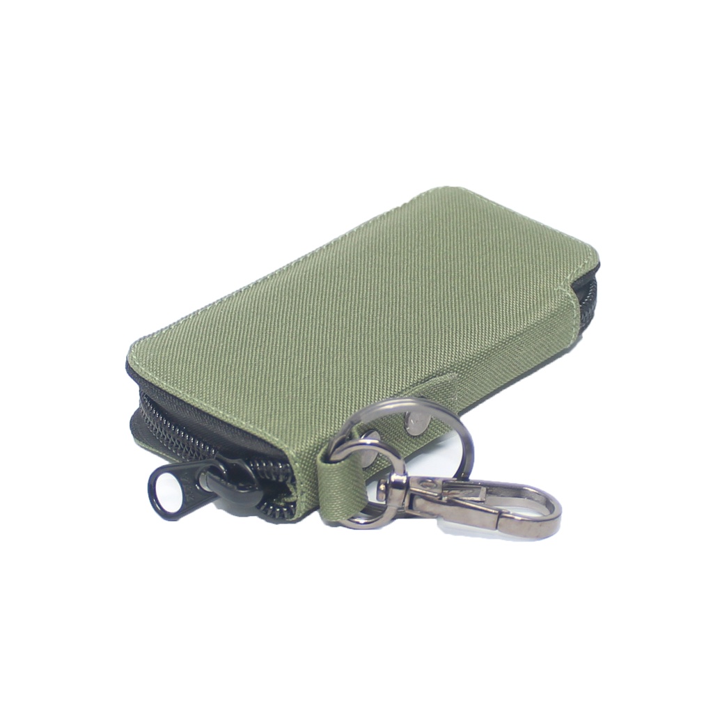 EMDS120 Gantungan Kunci Remote motor mobil keyless Dompet STNK -  HIJAU ARMY