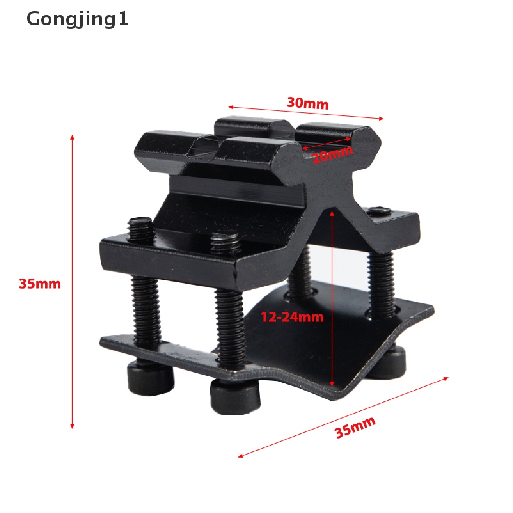 Gongjing1 Adapter Rail 20mm Taktis Adjustable Untuk Senter Laser Scope