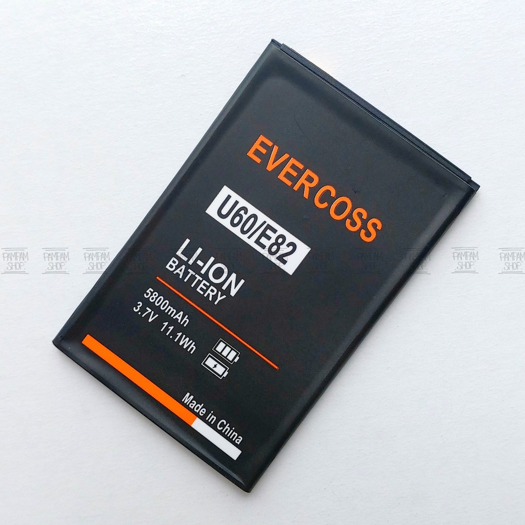 Baterai Evercoss U60 E82 Winner X Glow Double Power Original OEM Batre Batrai Battery Ori