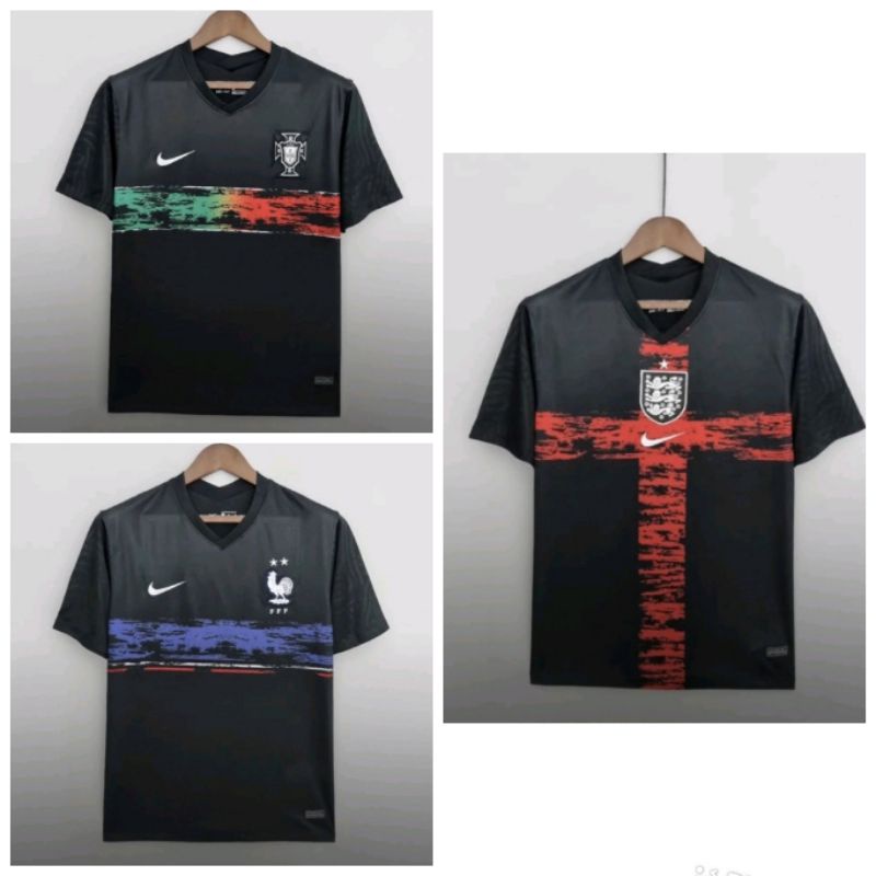 Jersey Kaos Baju Sepak Bola Timnas Tim Nasional Prancis France Portugal UK Home Away Training Latiha