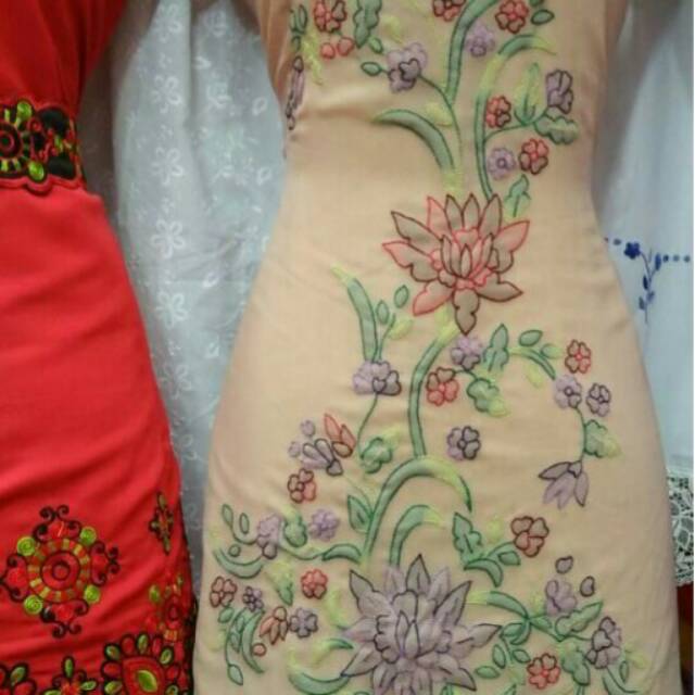 Bahan baju sulam bayang