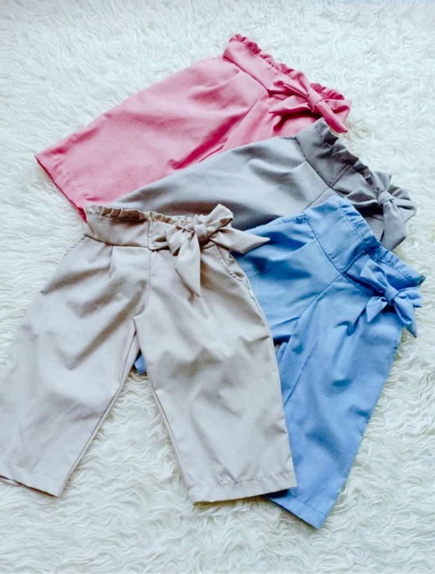 Celana kulot anak big bow pita anak perempuan 2-7 tahun ponny pants nablfashion