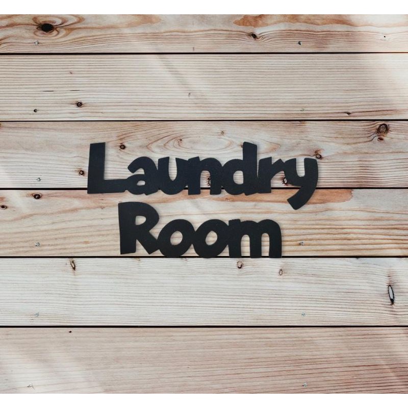 Home decor Laundry room ( huruf timbul )