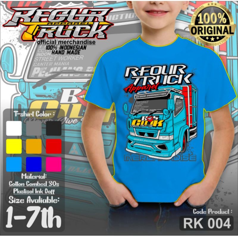 Baju Truk oleng anak anti gosip kebal gosip canter mania