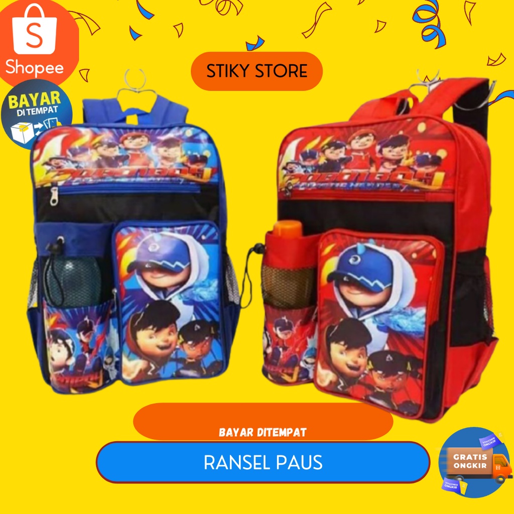 STIKY TAS BOBOIBOY TAS RANSEL SEKOLAH ANAK LAKI LAKI KARAKTER BOBOIBOY TAS SEKOLAH