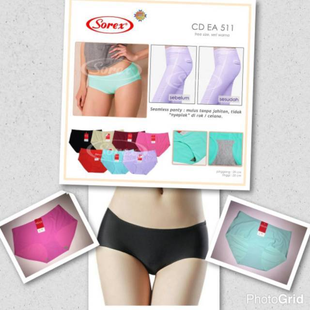 Celana Dalam Wanita Seamless Tanpa Jahitan Anti Nyeplak Sorex 511