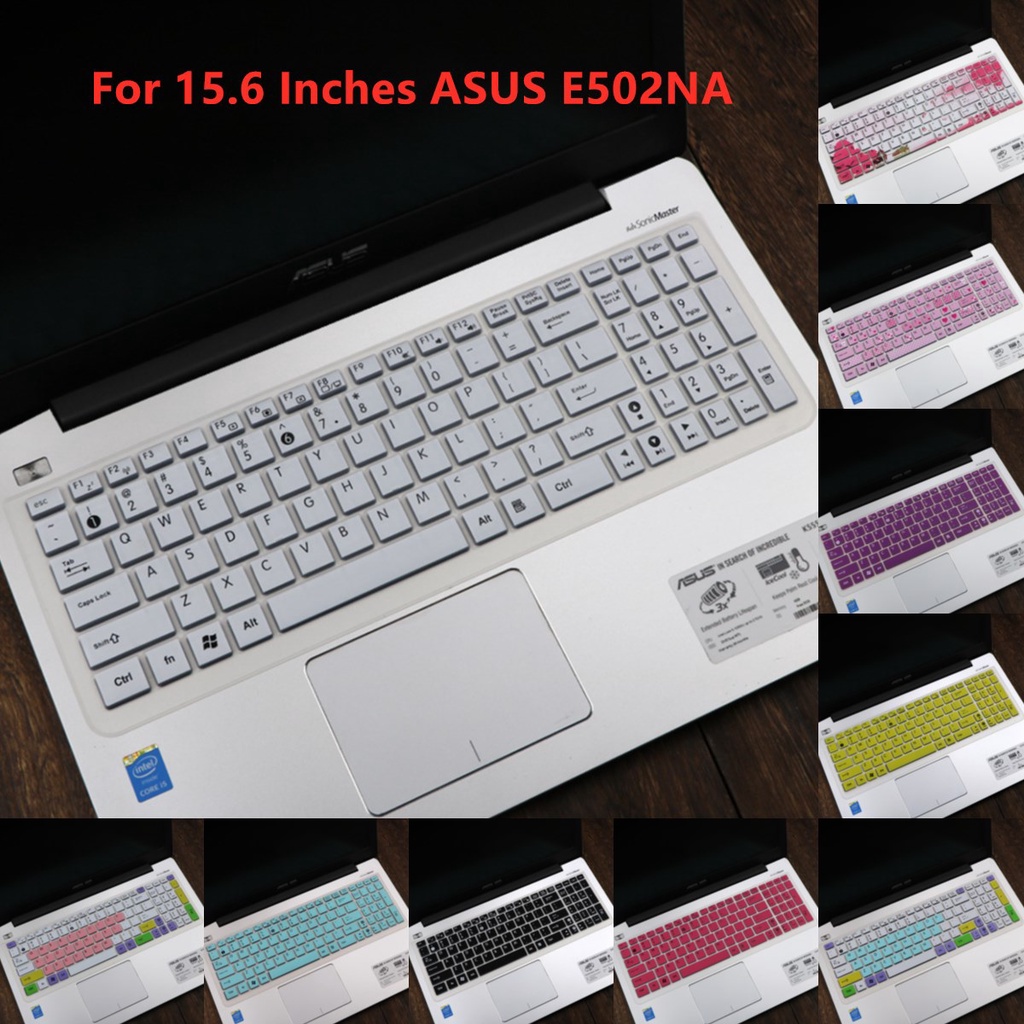 For 15.6 Inches ASUS E502NA Soft Ultra-thin Silicone Laptop Keyboard Cover Protector