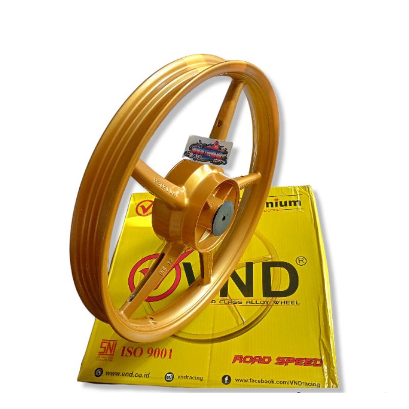 Velg balok jupiter vnd velg balok copy rcb depan VELG VND RACING COPY RCB 140 160 RING 17 GOLD VELG 