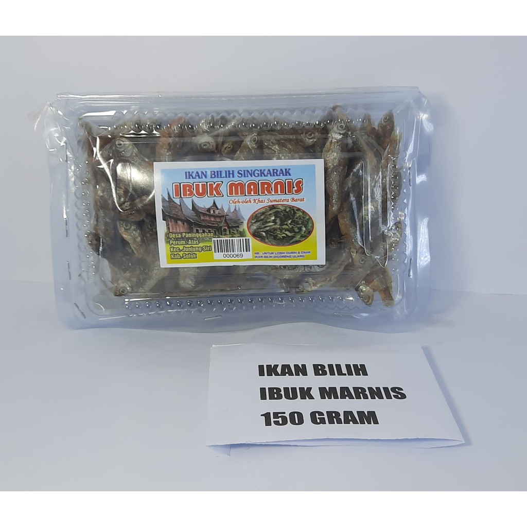 

Ikan Bilih Ibuk Marnis 150 gram - Asli Padang