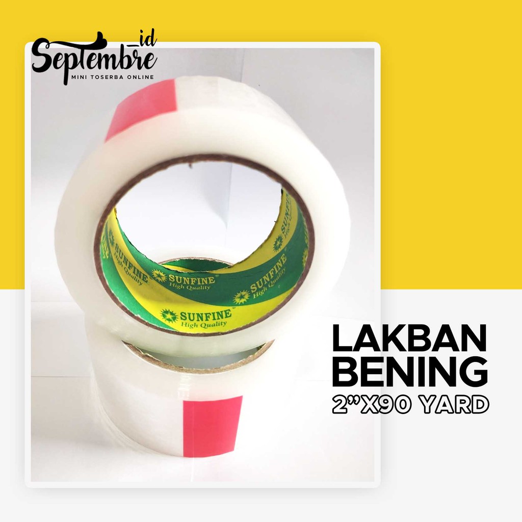 

Lakban Bening 90 Yard Selotip Bening 90 Yard Lakban 2 inch x 90 Yard Solatip Bening 90 Yard