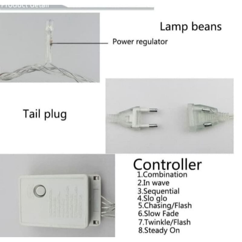 Lampu Hias Rainbow LED Kelap Kelip Warna Warni 10 M Lampu LED DEKOR