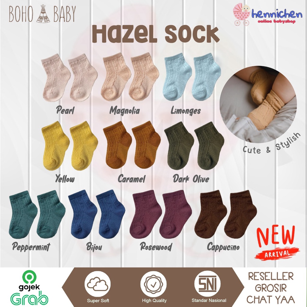 BohoPanna Hazel Socks 0-3Y Rajut Kaos Kaki Sock Bayi Anak