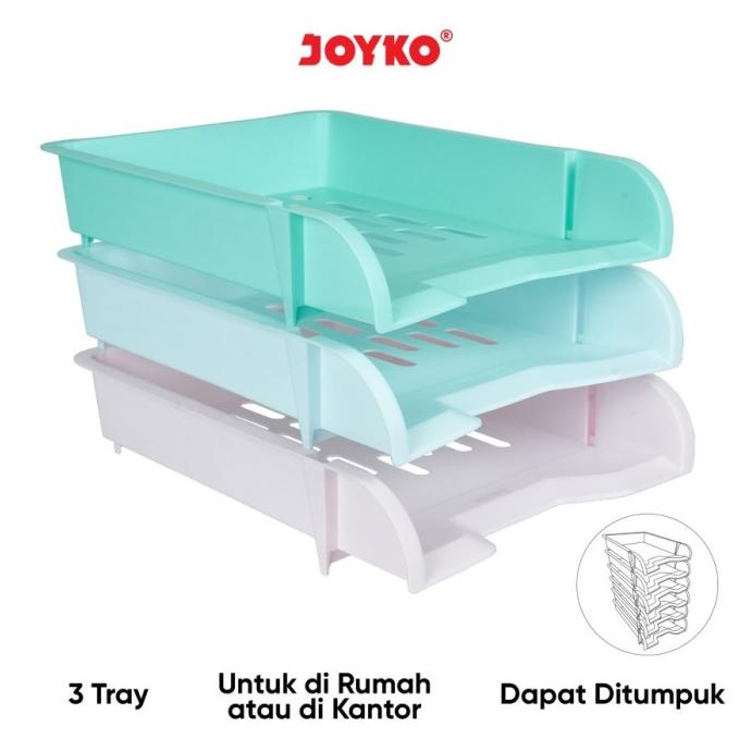 

best produk] Document Tray Rak Wadah Dokumen Joyko DT-900-3T 3 Susun