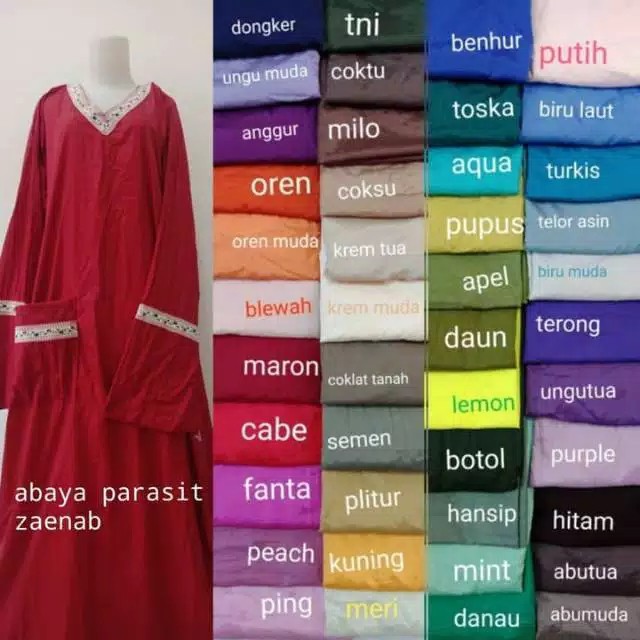 Mukena Traveling ZAENAB S-XL @konveksiabayasholat354