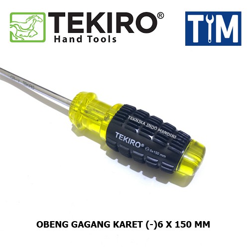 TEKIRO Obeng Gagang Karet -6 x 150 mm