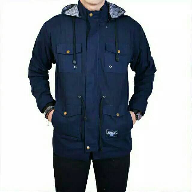 Kent Parka Simple Navy Acrilik