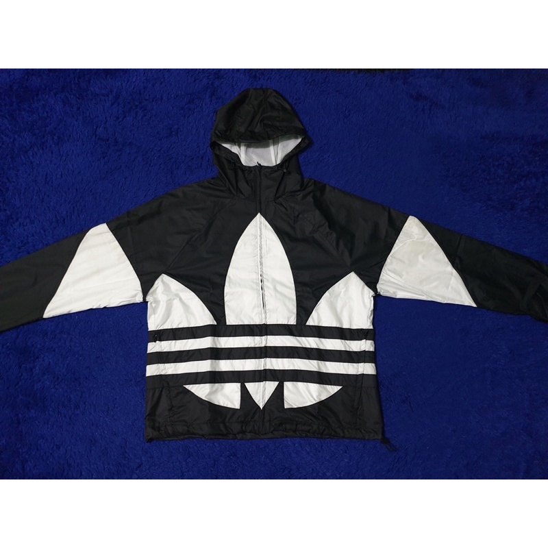 Jaket Adidas Big Logo Trefoil Windbreaker Original