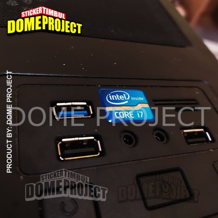 Stiker Timbul EMBLEM INTEL CORE I7 STIKER RESIN TIMBUL LENTUR STCKER PC AKSESORIES CASING