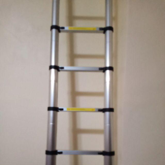 Tangga Telescopic 4.4M Lipat Aluminium Teleskopik Single Ladder 4.4 M