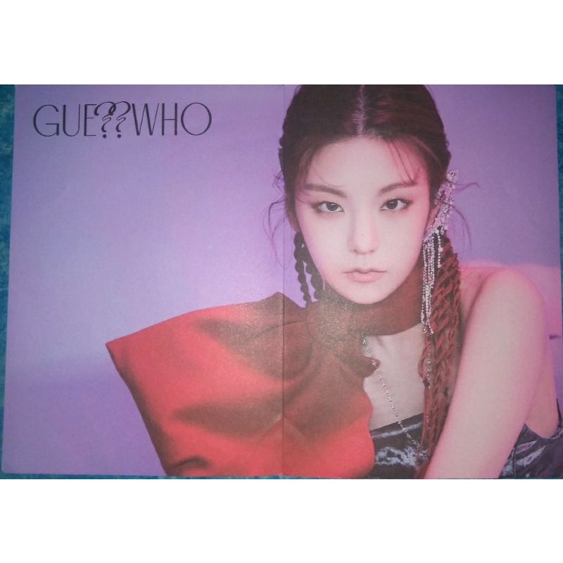 Jual Guess Who Poster Yeji Itzy Official Folded Poster Shopee Indonesia 6906