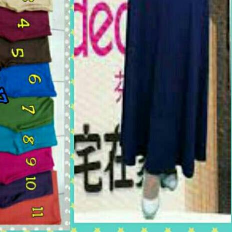 ✥ Rok Panjang Polos tersedia bahan spandek licin & spandek kaos ☪