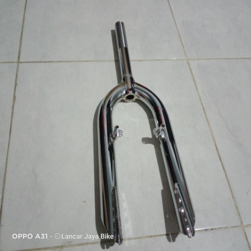 Fork / garpu sepeda ukuran 20 tanpa pivot dan dengan pivot untuk sepeda bmx / gunung