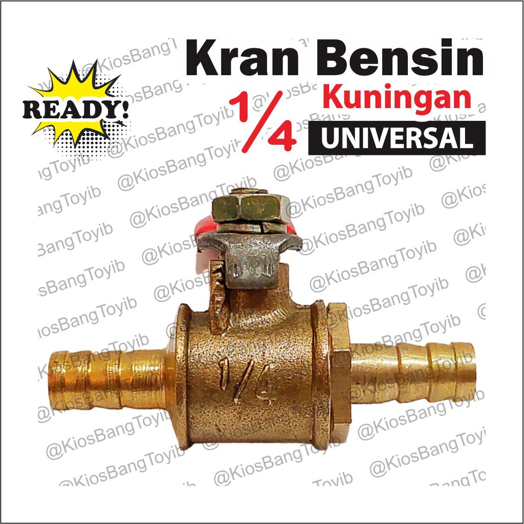 Kran Keran Bensin Motor Universal Kuningan 1/4