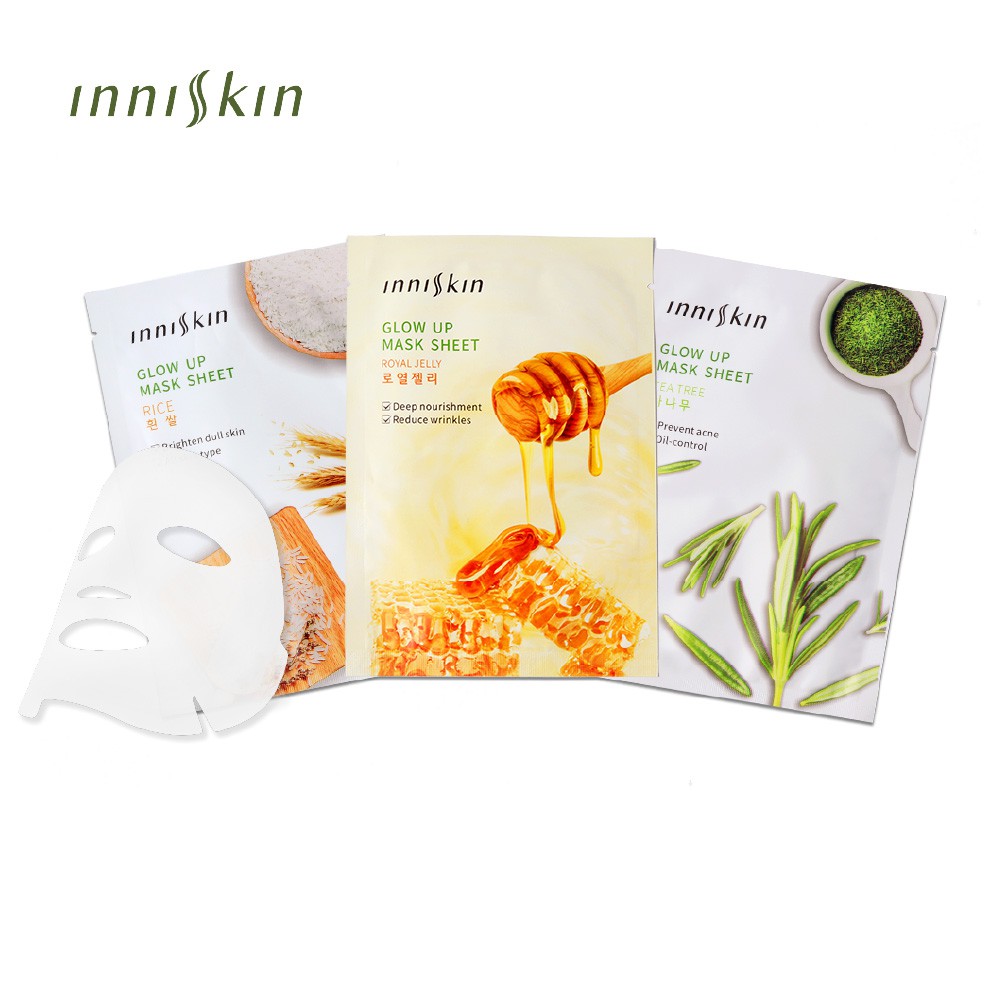 Masker Inniskin Glow Up Mask Sheet Inniskin Glow Up Mask Sheet