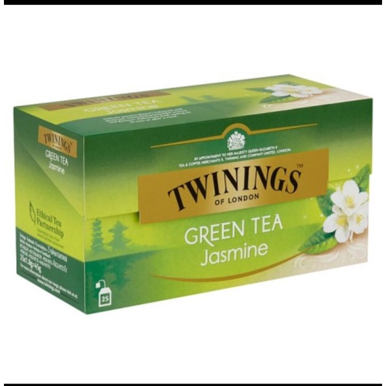 

Twinings London Teh Hijau Celup Rasa Green Tea Mint,Jasmine, Earl grey & Pure Green Tea