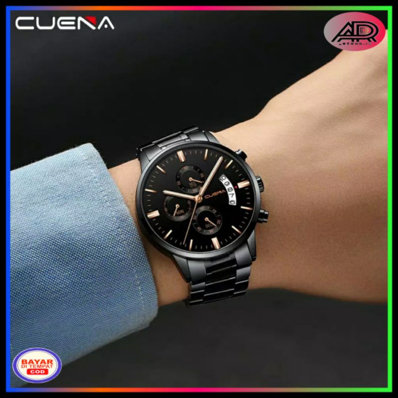 Jam Tangan Pria Cuena  Elegan NEW OR Korea Fashion Mens Analog Orlando Kualitas Premium