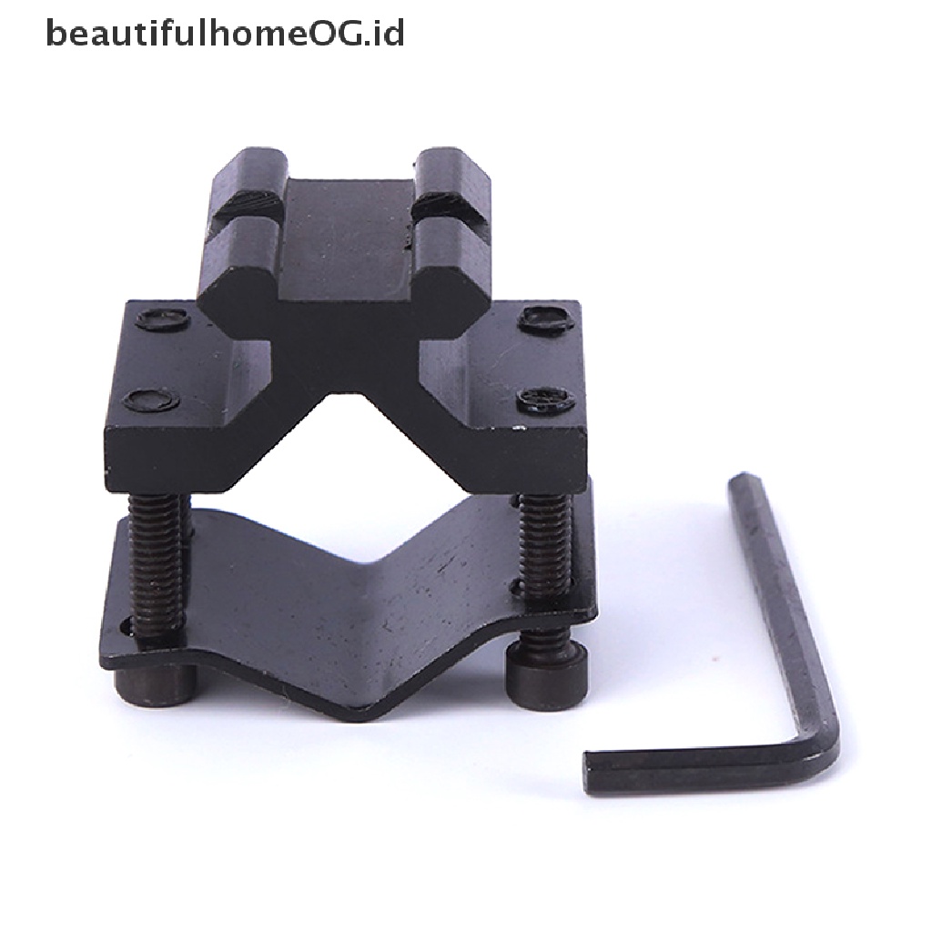 Adapter Mount Rail 20mm Universal Adjustable Untuk Senter Laser Scope