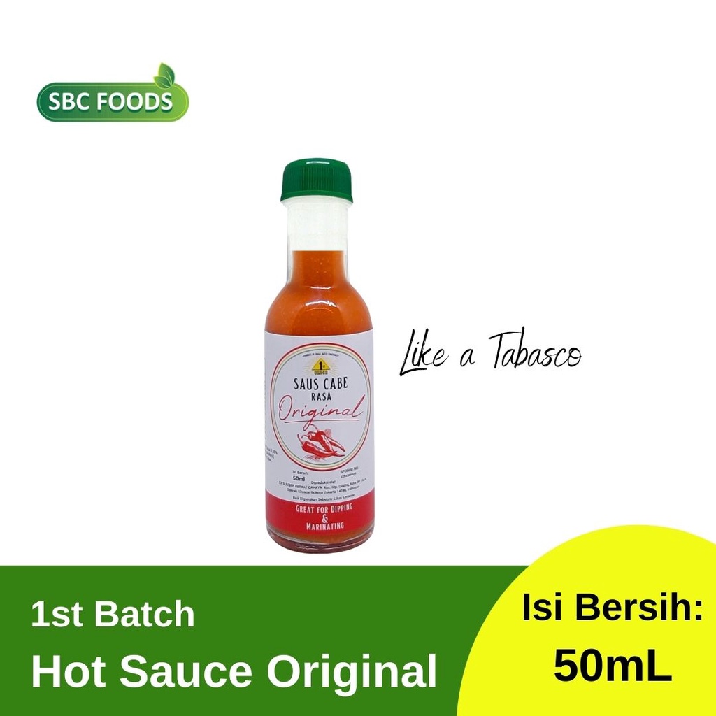 

SBC SAUCE 1st Batch Hot Sauce Original 50 mL