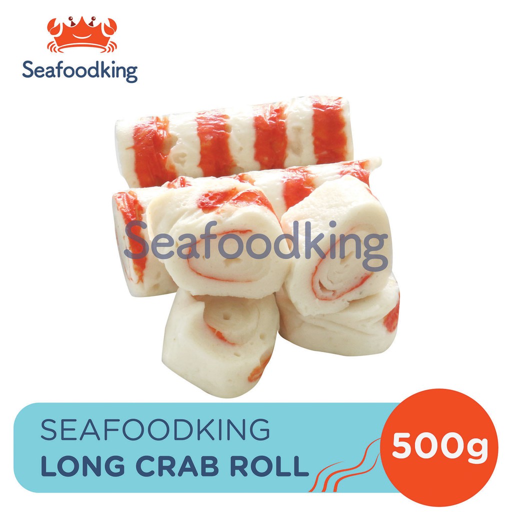 

Long Crab Roll Seafoodking (Bakso Ikan Isi Crab Stick) 500gr