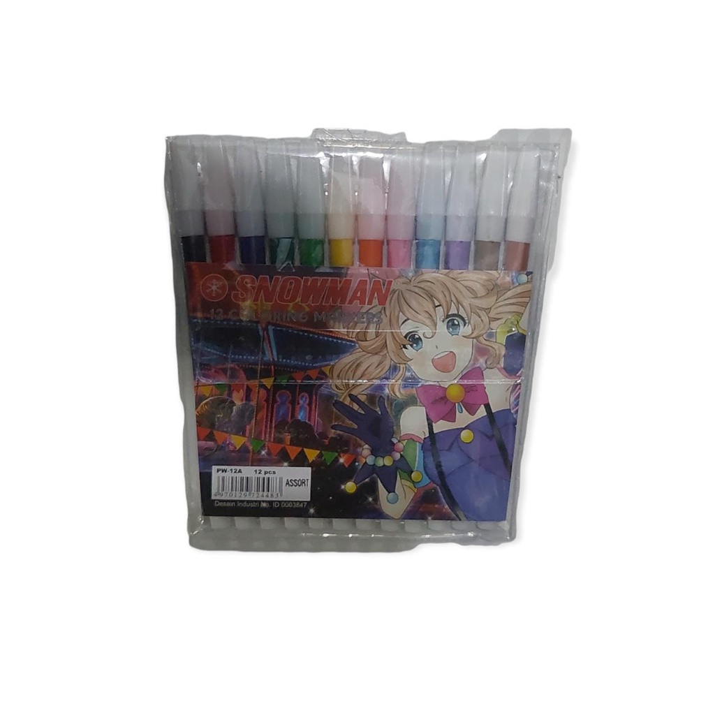 

PRAS_ACC SPIDOL 12 WARNA SNOWMAN PW 12A