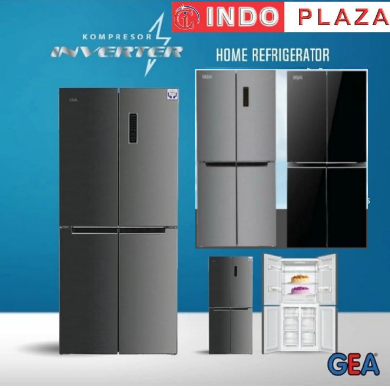 KULKAS SIDE BY SIDE 4 PINTU INVERTER GEA G4D-404