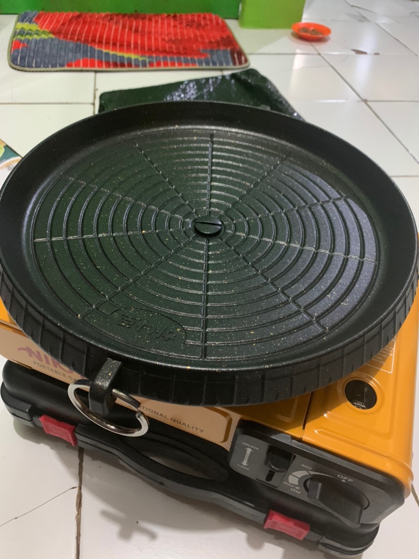 Bbq Round Grill / Bulgogi Pan Panggangan Bulat / Alat Panggang Barbeque 4518/8930
