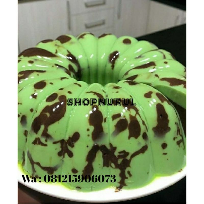 

puding green tea chocolatte