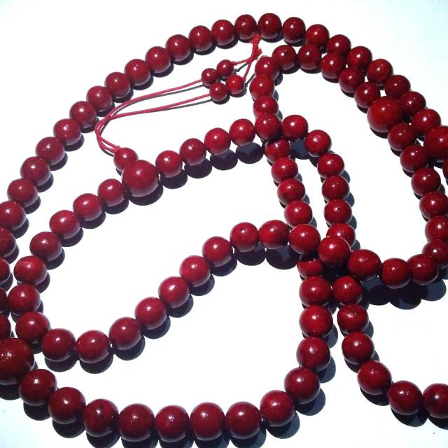 TASBIH BUDHA RED CORAL ORIGINAL