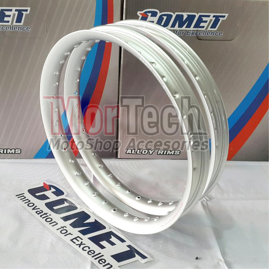 Promo Velg COMET Ring 14" Type U-SHAPE Ukuran 140/160x14 Silver Velg Jari-jari Ruji Vario Mio BEat