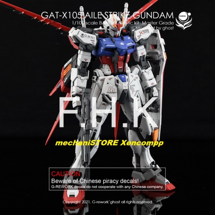 Water Decal MG Aile Strike Gundam by G-REWORK
