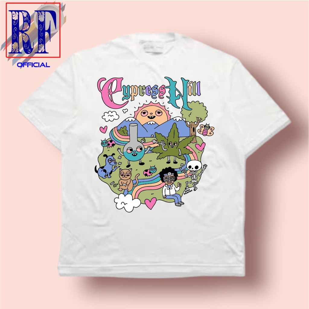 Kaos CYPRESSHILL Band Hiphop / Baju Band Metal / Kaos OVERSIZE Lokal / rap tee